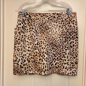 Size 14 Chicos Leopard Skort